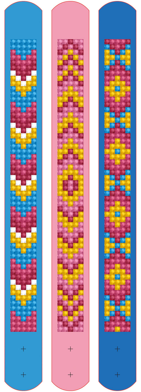 ASST WAVE DIAMOND ART BRACELET