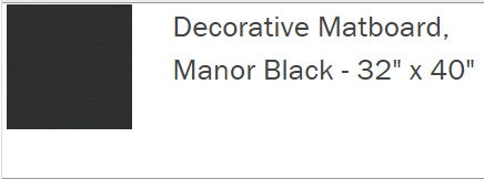 C3344 MANOR BLACK MATBOARD