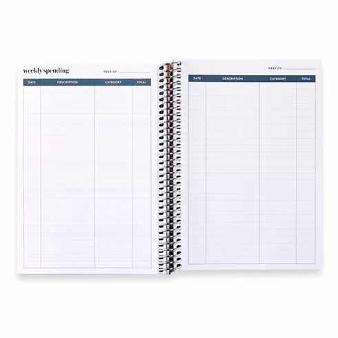 BUDGET BOOK FLUID STRIPES