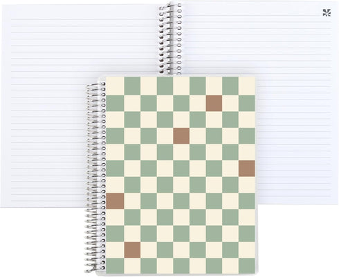 SIMPLE CHECKERED 7X9 NOTEBOOK