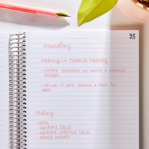 SIMPLE CHECKERED 7X9 NOTEBOOK