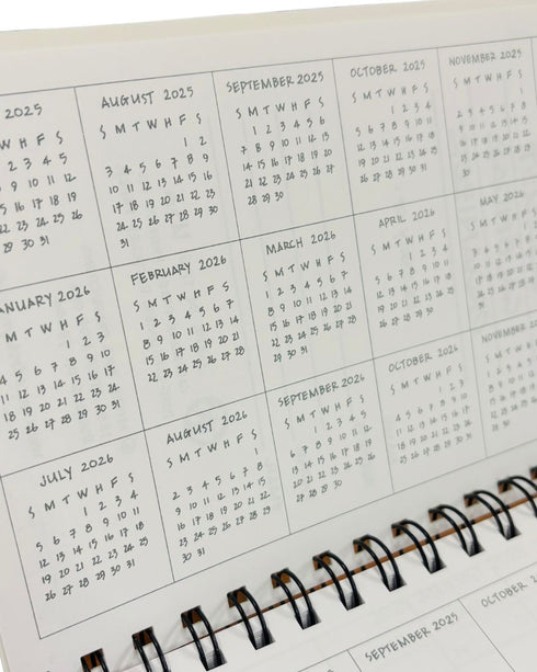 2025-2026 AUGUST TO AUGUST PLANNER ORGANIZER