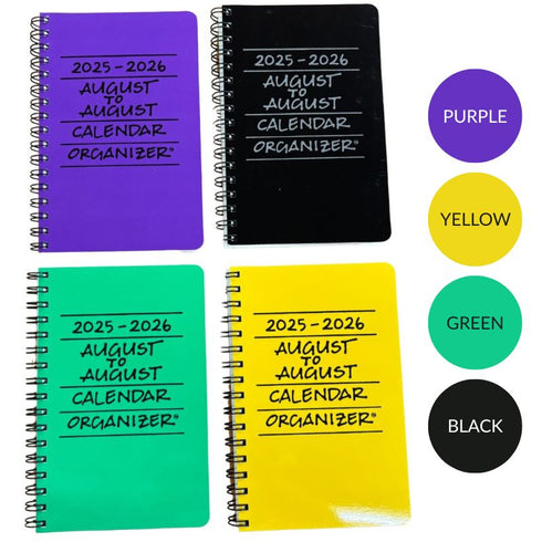 2025-2026 AUGUST TO AUGUST PLANNER ORGANIZER