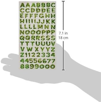 GREEN ALPHABET STICKERS