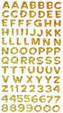 YELLOW ALPHABET STICKERS