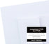 BLANK CARDS AND ENVELOPES - 5X7 PRINTABLE GLITTER WHITE MAILERS, SET OF 10