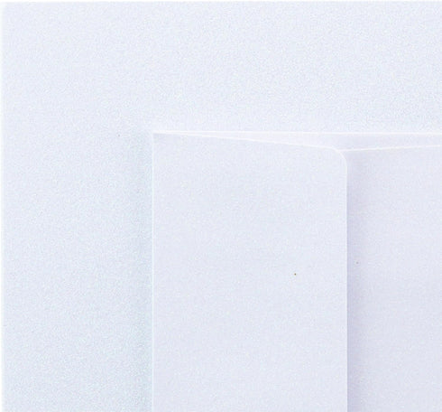 BLANK CARDS AND ENVELOPES - 5X7 PRINTABLE GLITTER WHITE MAILERS, SET OF 10