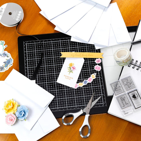 A2 ENVELOPES GLITTER WHITE, 20 PACK