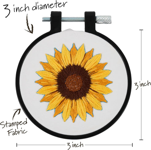 SUNFLOWER EMBROIDERY KIT