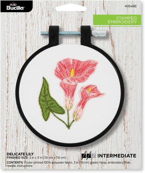 DELICATE LILY EMBROIDERY KIT