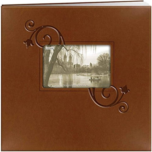 12X12 BROWN FLORAL POST ALBUM