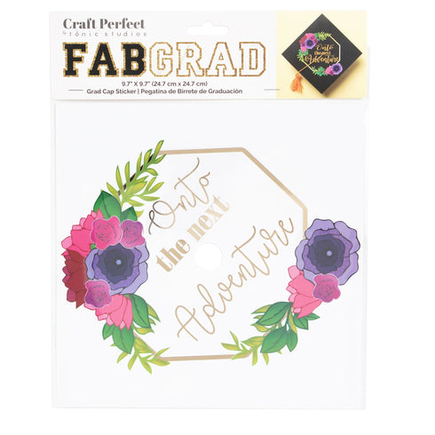 GRAD CAP STICKER NEW ADVENTURE
