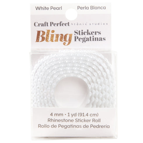 PEARL STICKER ROLL WHITE