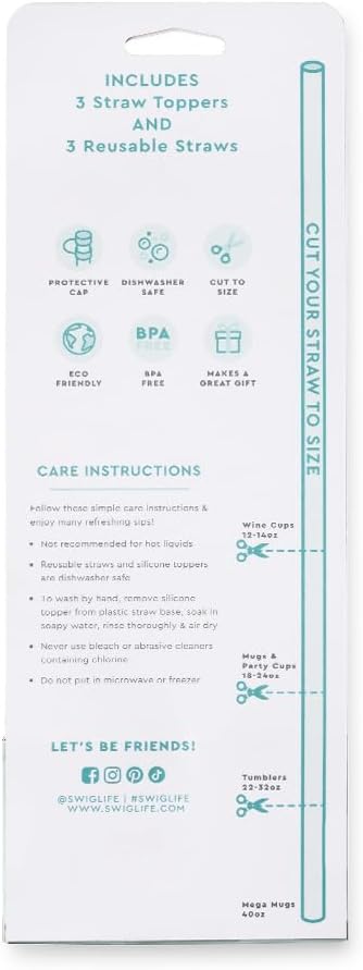 SWIG DISCO COWGIRL STRAW TOPPER SET