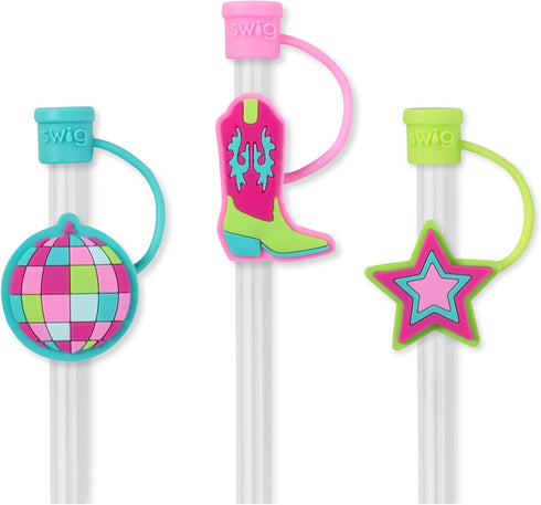 SWIG DISCO COWGIRL STRAW TOPPER SET