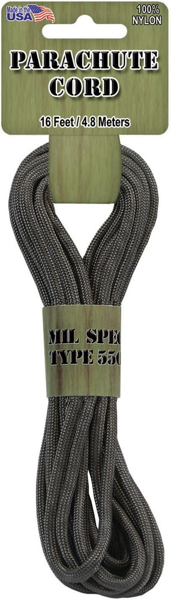 16' GUN METAL PARCHUTE CORD