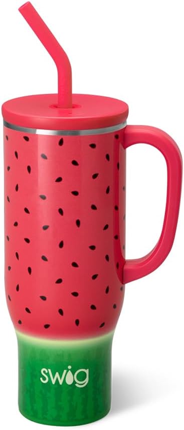 SWIG LIFE 30OZ MEGA MUG, 30OZ TUMBLER WITH HANDLE AND STRAW