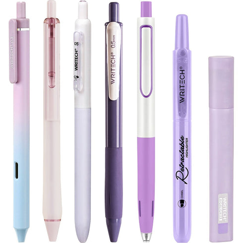 7 PIECE JOURNALING KIT PURPLE