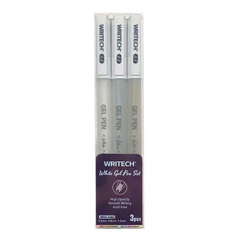 DECO GEL PEN SET WH/SV/GD