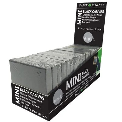 MINI CANVAS BLACK 2.5X2.5