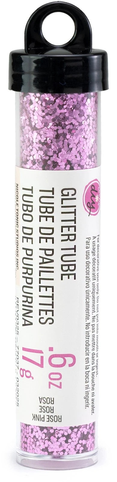 MET ROSE PINK GLITTER TUBE