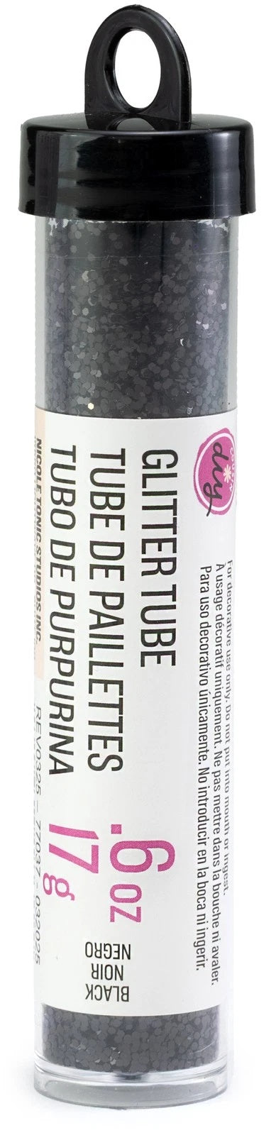 MET BLACK GLITTER TUBE