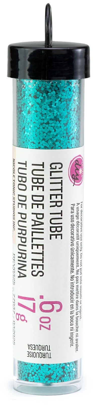 MET TURQUOISE GLITTER TUBE
