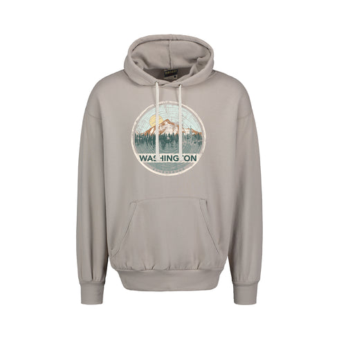 ELLENSBURG VINTAGE UNISEX HOOD - TREE RING DESIGN