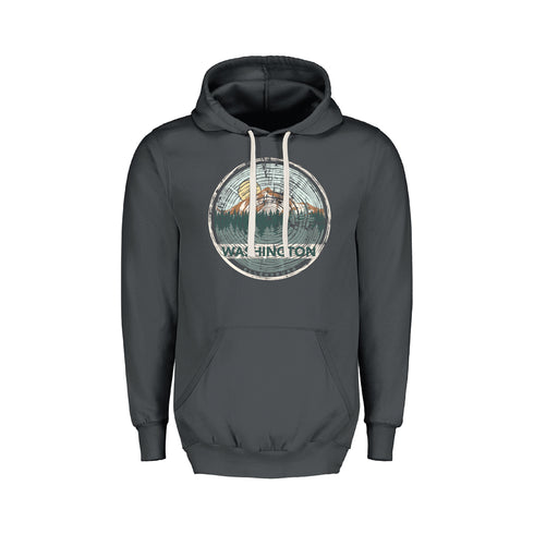 ELLENSBURG VINTAGE UNISEX HOOD - TREE RING DESIGN