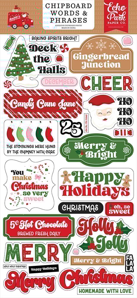 SANTA XMAS DELIVERY CHIPBOARD