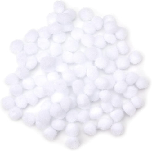 .5" WHITE POM POMS
