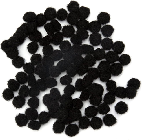 .5" BLACK POM POMS