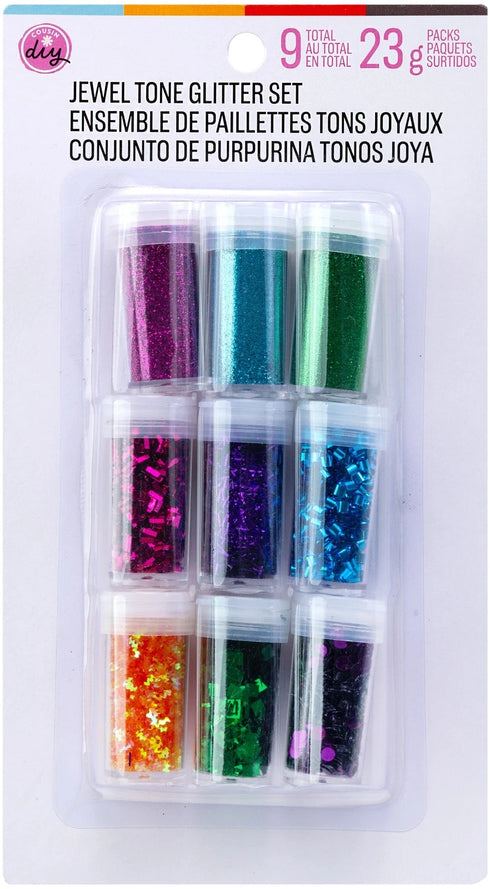 JEWEL TONES GLITTER ASSORTED