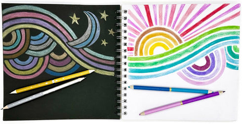 DOUBLE METALLIC COLORED PENCIL SET