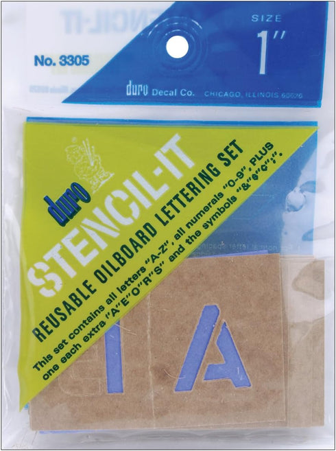 1" LETTER STENCIL