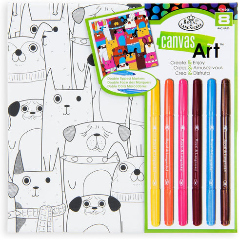 CANVAS ART MARKER DOG