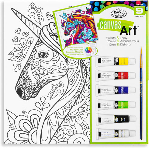 CANVAS ART PAINT UNICORN