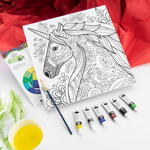 CANVAS ART PAINT UNICORN