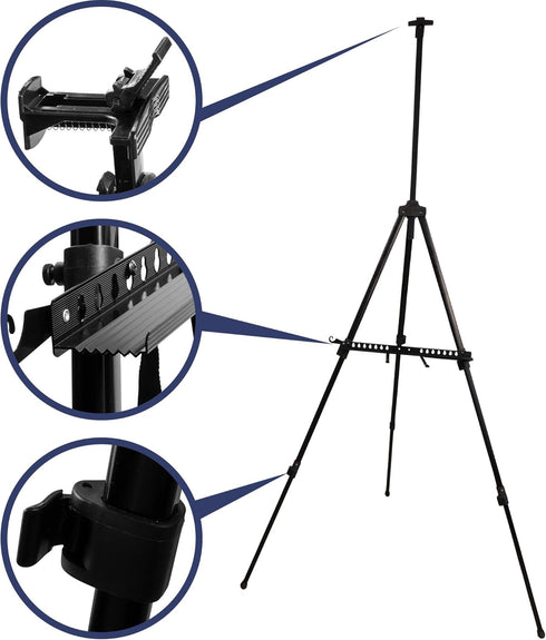 TREKKER ALUMINUM BLACK EASEL
