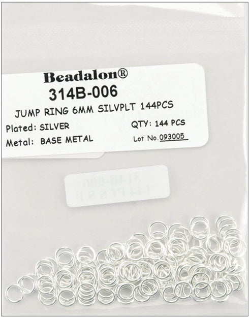 6MM SILVER PLATED JUMP RINGS