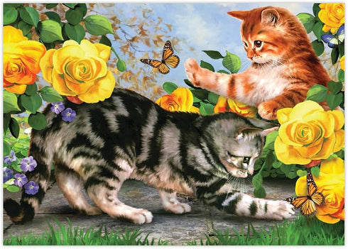 KITTEN PLAY PAINT BY NUMBER