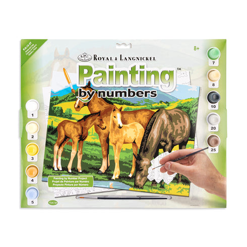 Horse & Foals Paint By Number