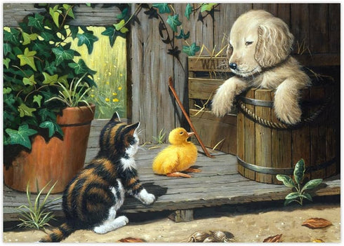 3 BUDDIES PAINT BY NUMBER