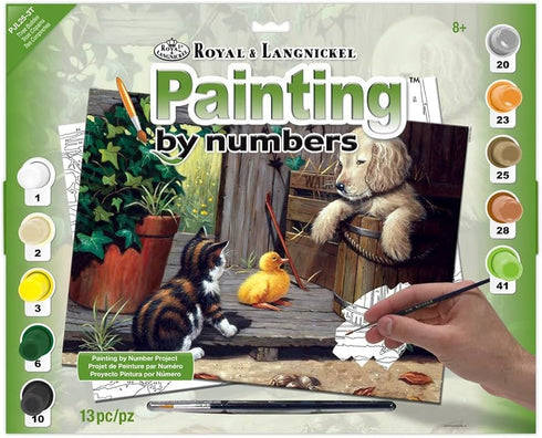 3 BUDDIES PAINT BY NUMBER