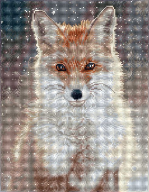 SNOWFLAKE FOX DIAMOND ART KIT