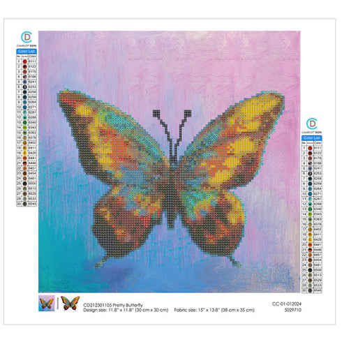 PRETTY BUTTERFLY DIAMOND ART