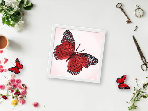 WHISPER RED DIAMOND ART