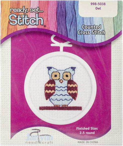 OWL MINI CROSS STITCH