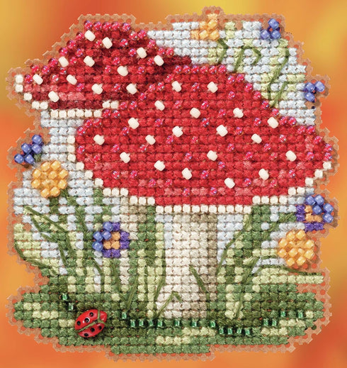 MUSHROOM CROSS STITCH