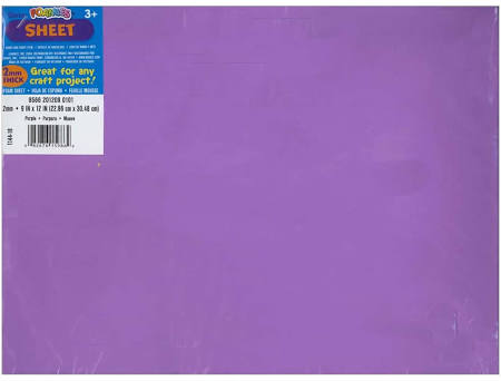 FOAM PURPLE 9X12 FOAM SHEET
